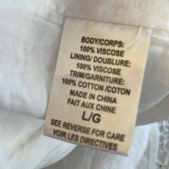 CAMI NYC White Embroidered Cami eyelet detail size large - Picture 8 of 8